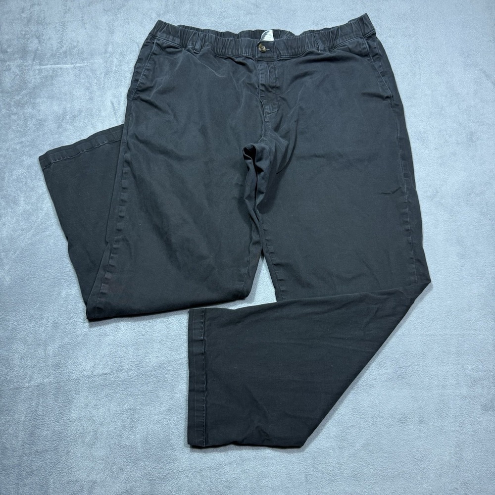 Bear Bottom Pants Mens XXL Black Stretch Waist Gorpcore Relaxed Normcore Dadcore
